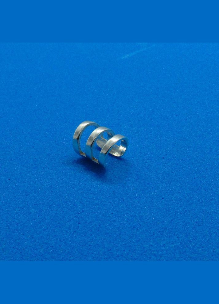 Срібна сережка каффа "Потрійна" No Brand (350667313)