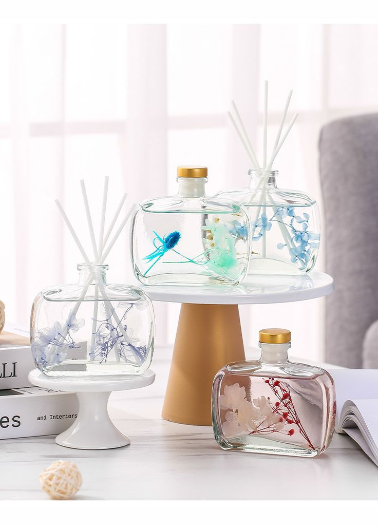 Диффузор Flowers Decorated Room Fragrance Reed Diffuser 100 мл. - Sweet Osmanthus No Brand (299317462)