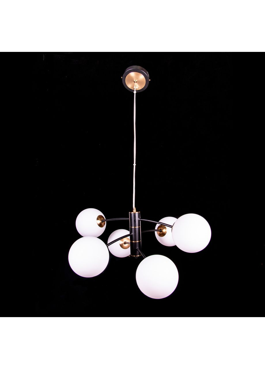 Підвісна люстра в стилі лофт на 6 лампочок 2777/6/CB/copper/white ball No Brand (352229972)