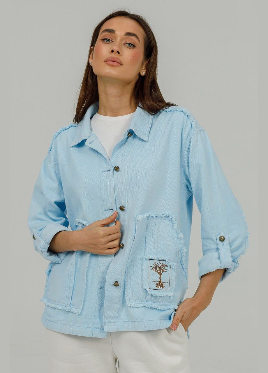 Блакитна демісезонна куртка Lora