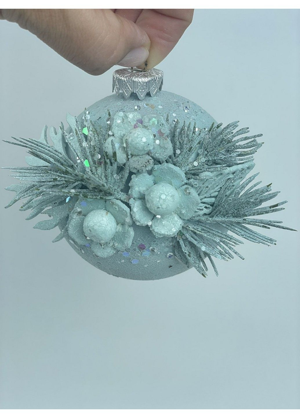 Куля прикрашена 80 мм в упаковці 2 шт Dashuri (304368337)