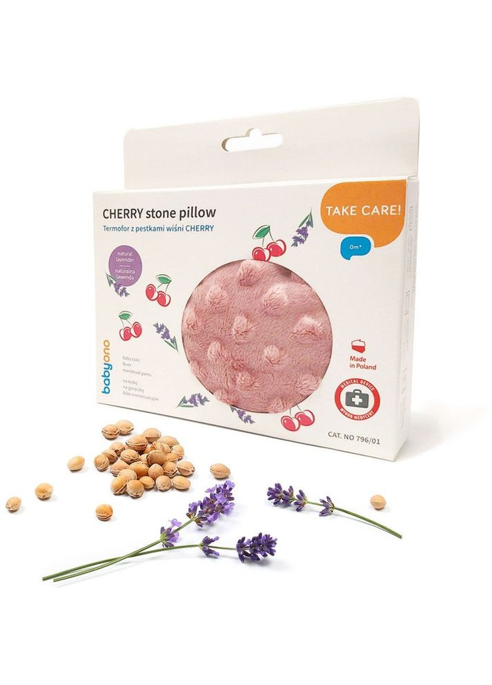 Грелочка из косточек вишни и ароматом лаванды, розовый () BabyOno 796/01 (342715362)