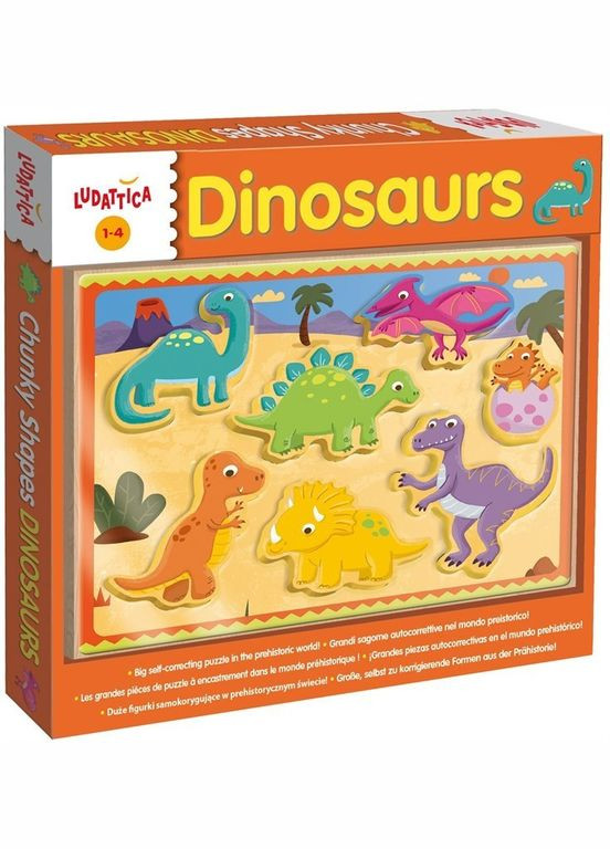 Ігровий набір LISCIANI GIOCHI LUDATTICA дерев'яний DINOSAURS 49912 Liscianigiochi (305417696)