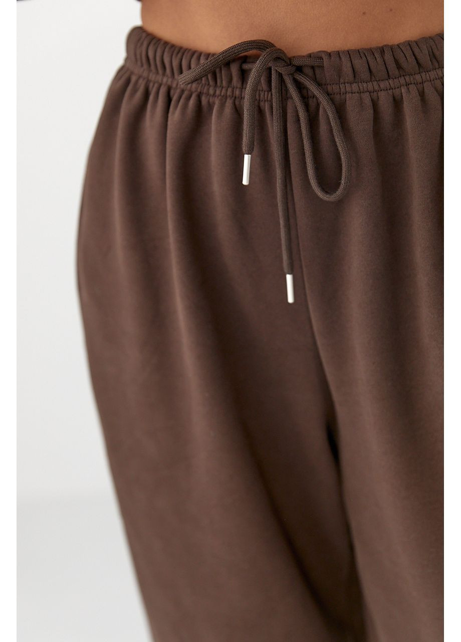 Спортивні штани з плюшевим начосом - темно-сірий колір Lurex (370602066)