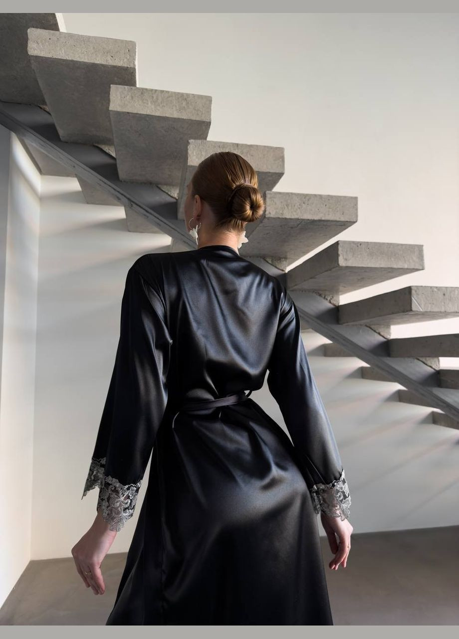 Халат жіночий атласний +нічна сорочка No Brand (329369950)