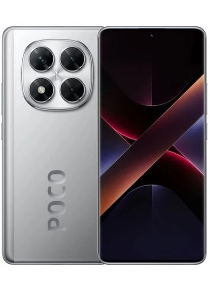 Смартфон X7 8/256GB Silver (Global) (із зарядним пристроєм) POCO (392219627)