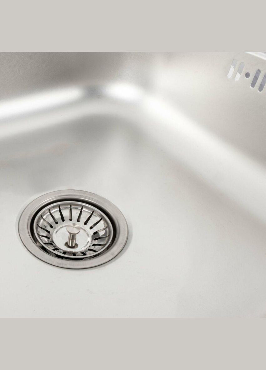 Кухонна мийка з нержавіючої сталі САТИН 6050 L (0,7/160 мм) Valeso (342072035)