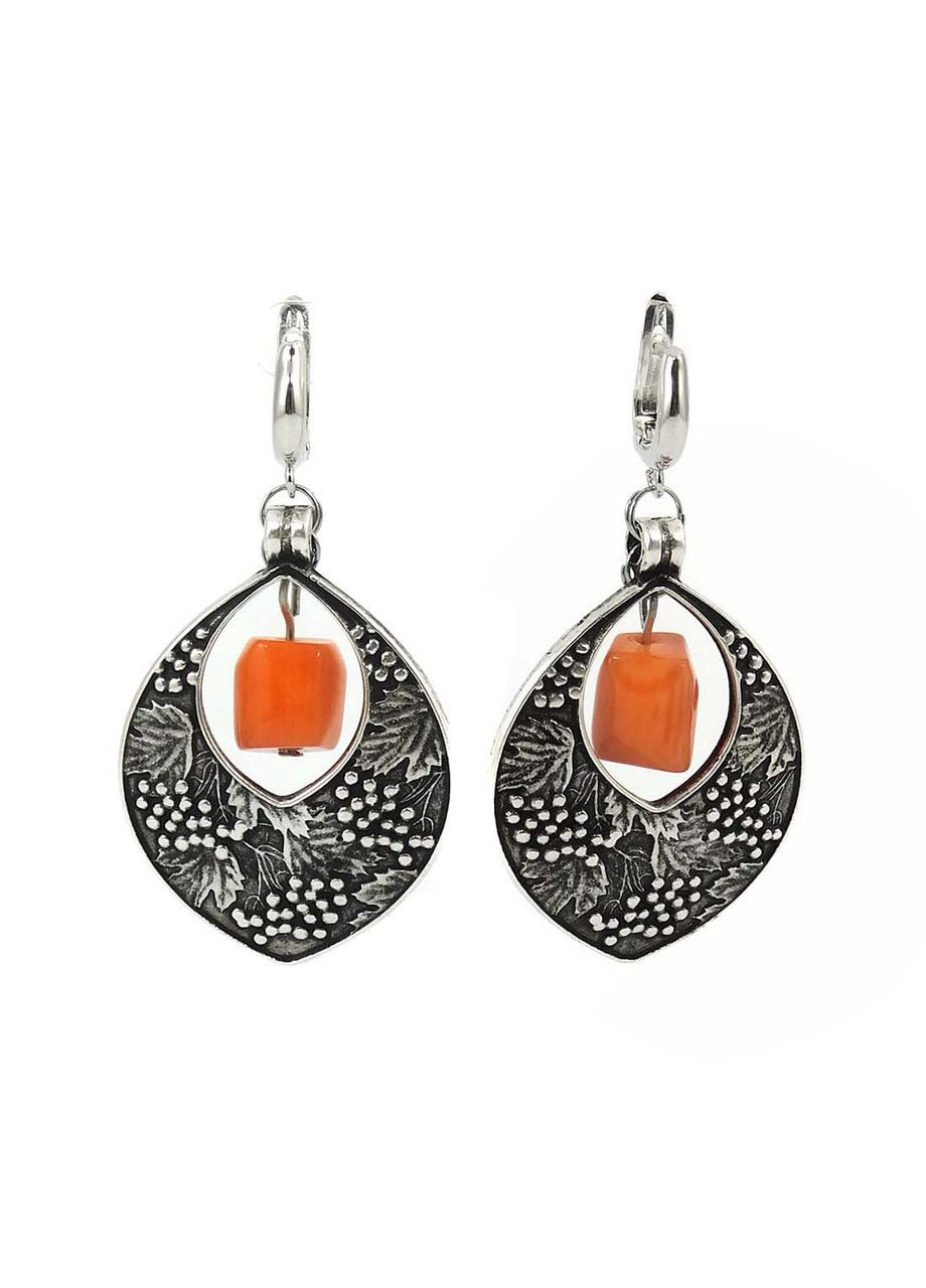 Сережки Корал Fursa fashion (322016984)