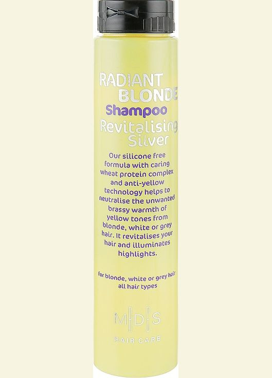 Шампунь - MDS Hair Care Radiant Blonde Shampoo Revitalising Silver 250ml (255205-188042) Mades Cosmetics (368661701)