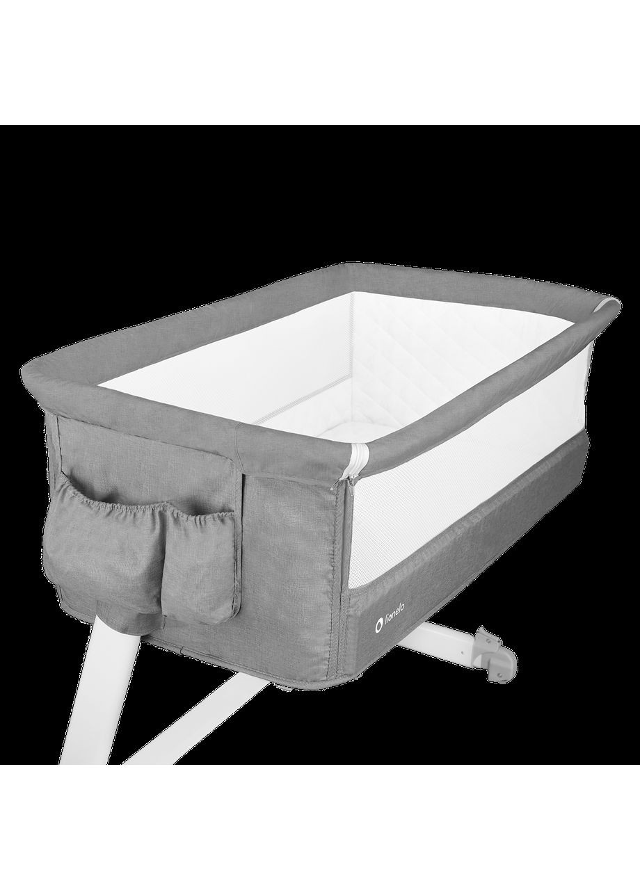 Кроватка приставная Theo Concrete, серый Lionelo LO-THEO CONCRETE (336329595)