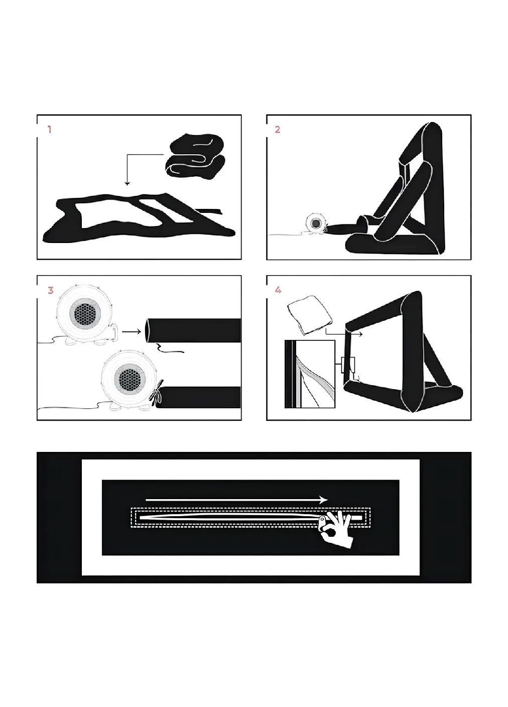 Надувний екран з кріпленнями сумкою чохлом повітродувкою для проектора перегляду фільмів презентацій 240×180 см (481717-Prob) Unbranded (365657960)