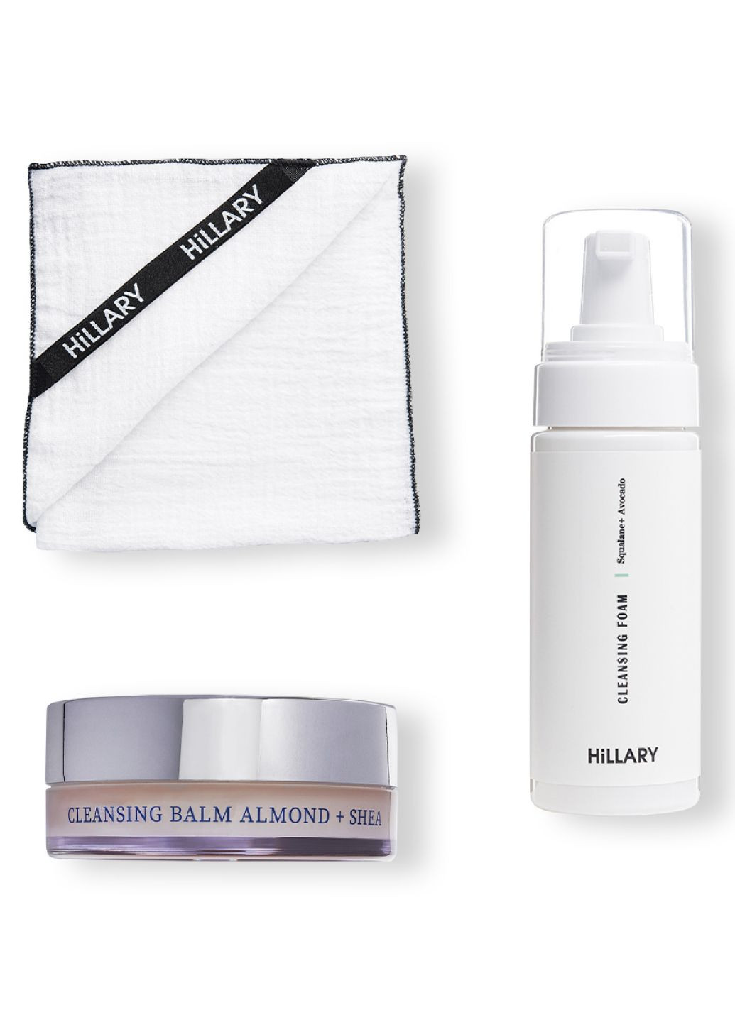 Набір для зняття макіяжу та очищення сухого типу шкіри Cleansing Balm Almond Hillary (291149477)