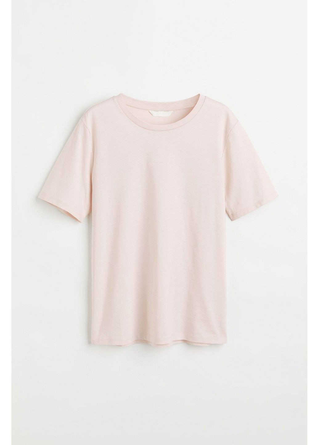 Светло-розовая всесезон футболка с микро-дефектом H&M
