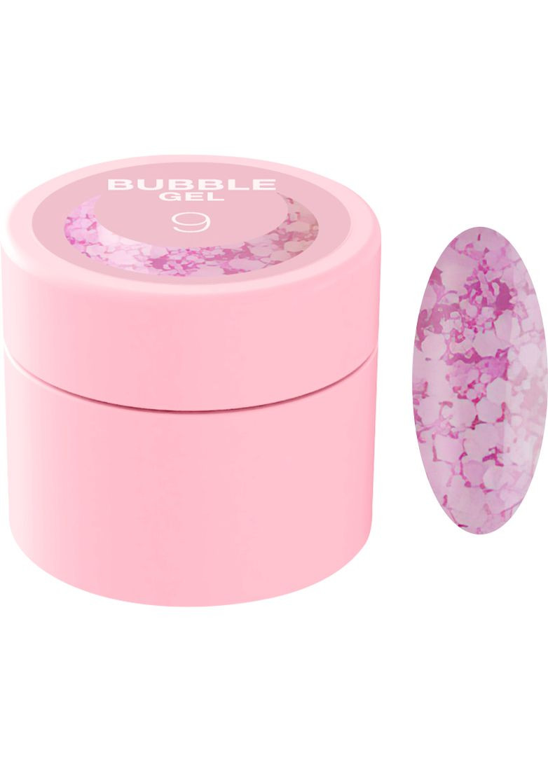 Блискітки для нігтів Bubble Gel №9, 5 мл Luna (352175297)