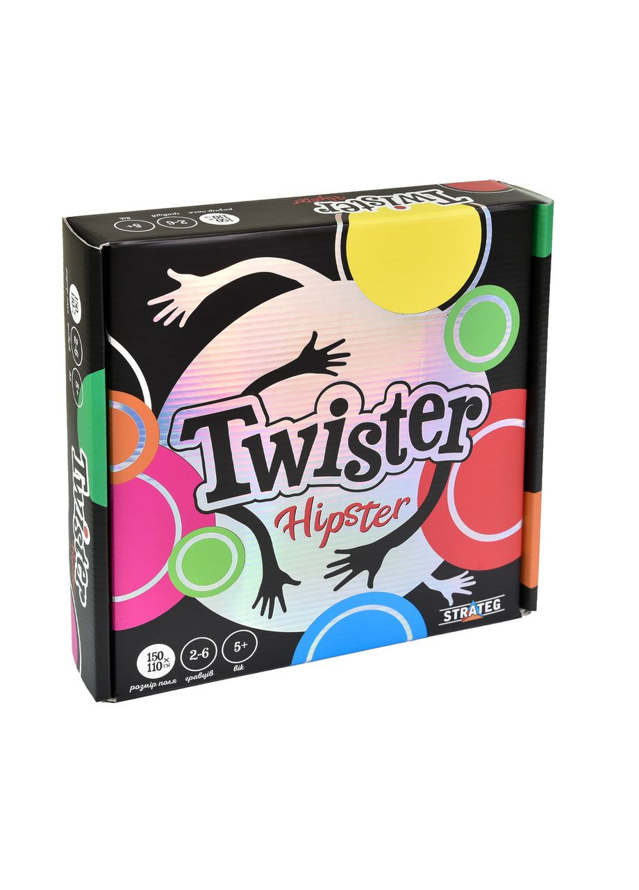 Розважальна гра Твістер "Twister-hipster" українською мовою Strateg (328947334)