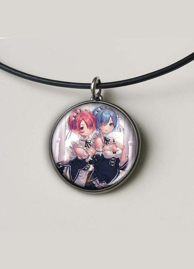 Набір підвіска (кулон) та брелок Аніме Життя в альтернативному світі з нуля #03 (подарунковий набір) No Brand (332633755)