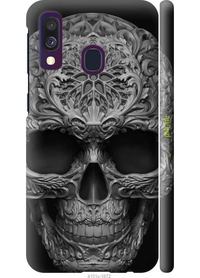 Чехол на Samsung Galaxy A40 2019 A405F skull-ornament "4101m-1672-70447" Endorphone (370037054)