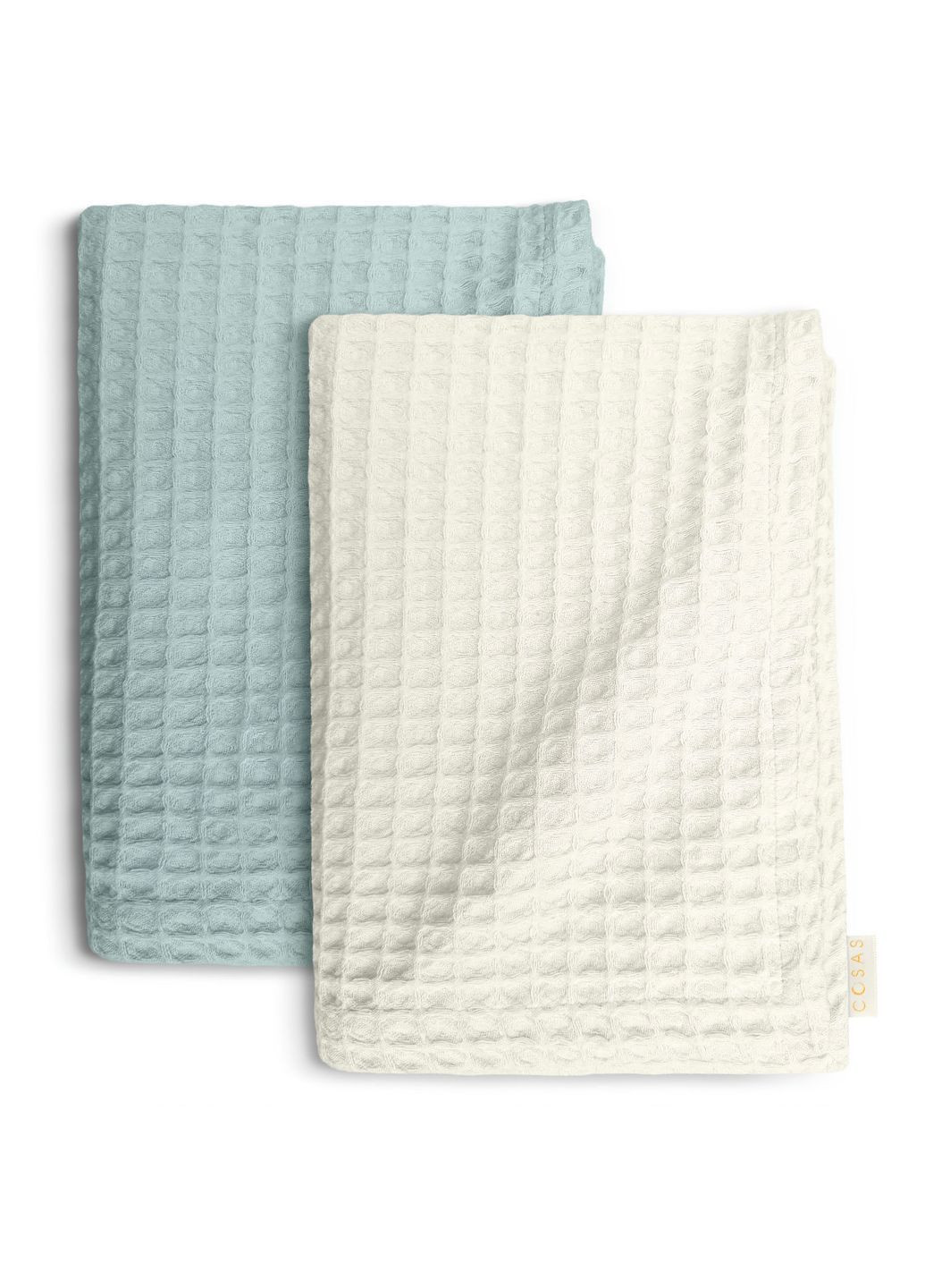 Вафельные полотенца Winter Greek Waffle Молочно-голубой 2 шт Cosas комбинированный