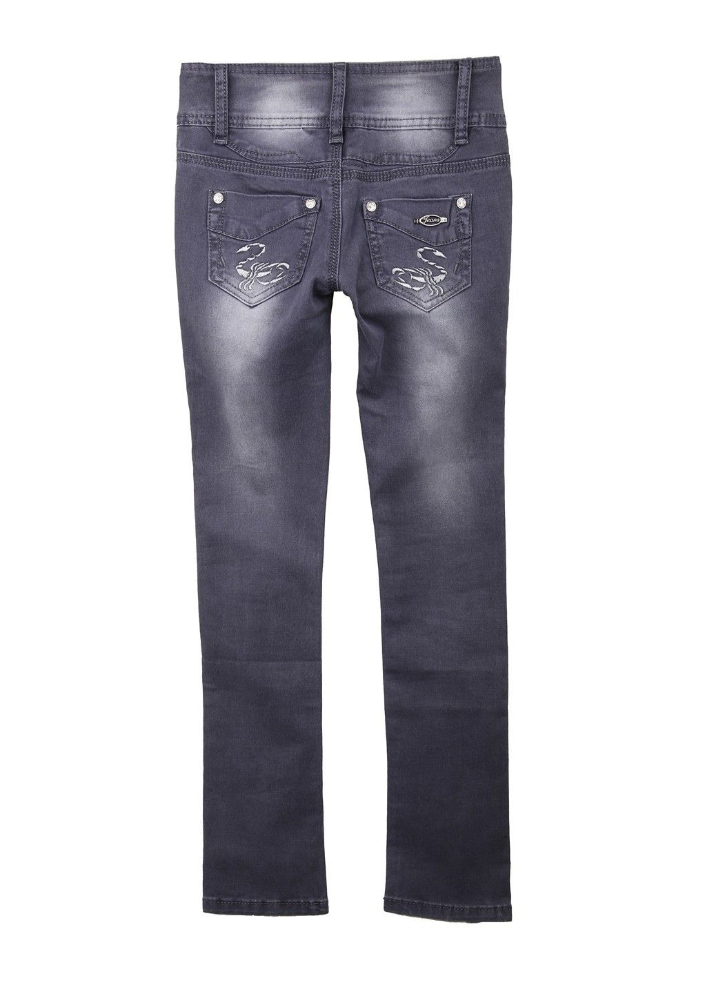 Серые демисезонные джинсы Puledro