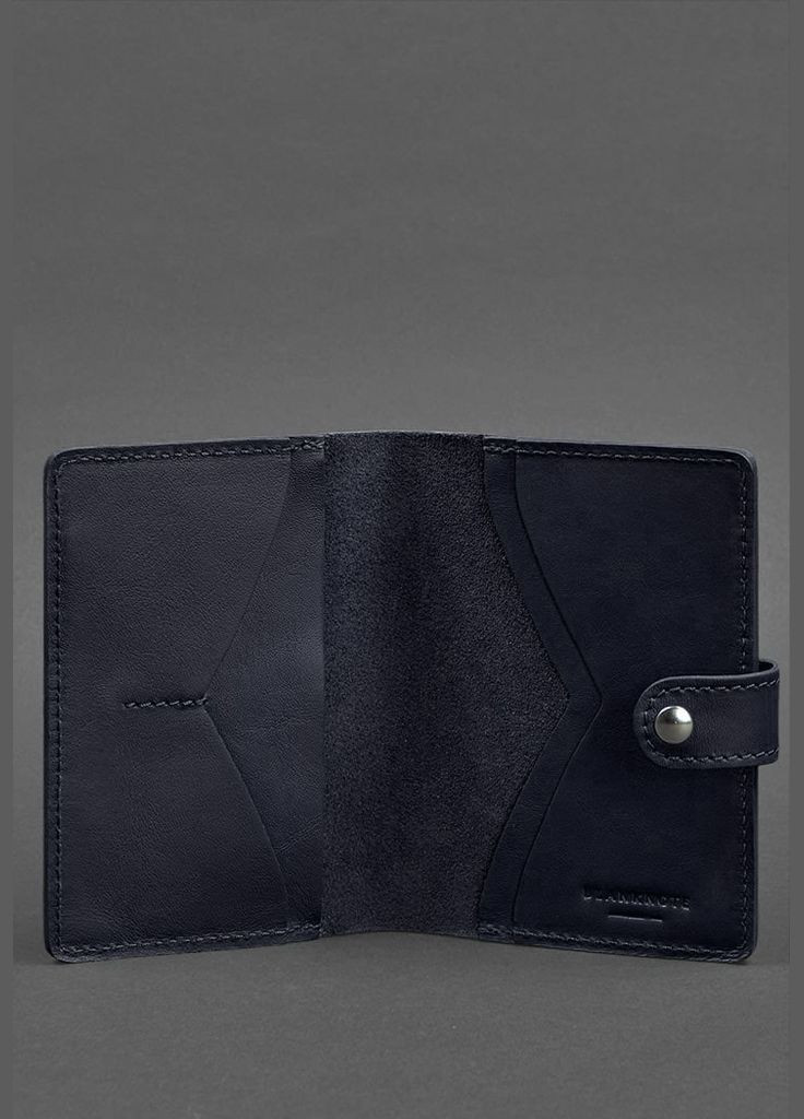 Шкіряна обкладинка для паспорта 3.0 темно-синя (A-026604) BlankNote (329743054)