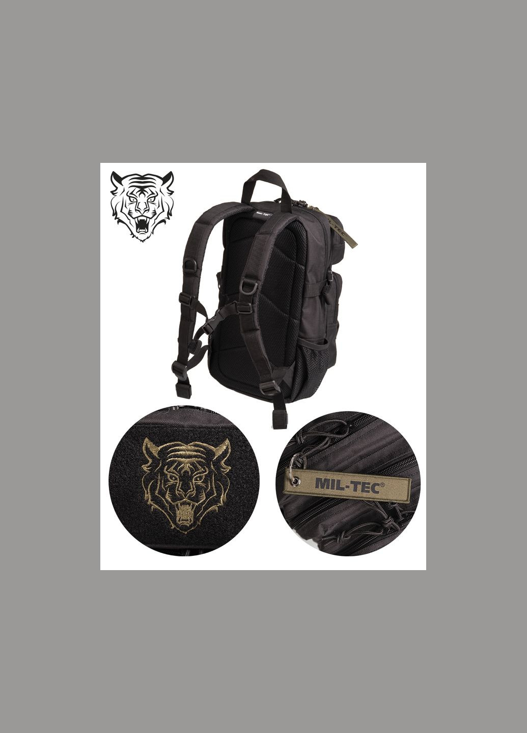 Рюкзак дитячий тактичний Водовідштовхуючий З карабіном 14Л US ASSAULT PACK KIDS SCHWARZ (14001102-14) Mil-Tec (292132338)