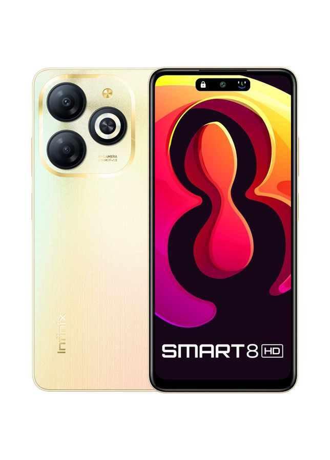 Смартфон Smart 8 (X6525) 4 / 128Gb 4894947010477 золотистий Infinix (293345488)