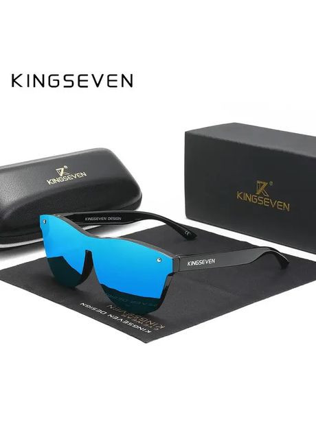 Поляризационные солнцезащитные очки N756 Blue KINGSEVEN (370137617)