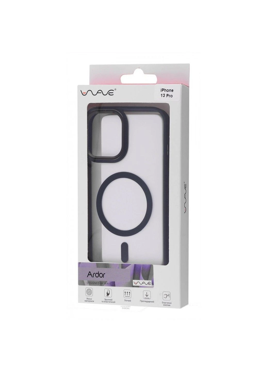 Чохол Ardor Case with Magnetic Ring для iPhone 13 Pro Pink Wave (382921301)