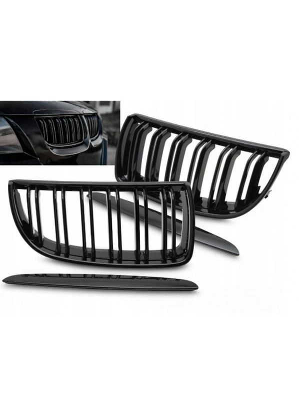 Решетка радиатора BMW 3 E90 2005-2008 (GRBMH1) No Brand (381822651)