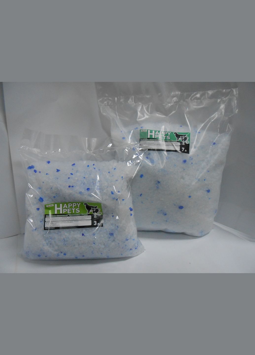 Силикагелевый наполнитель ТМ HappyPets 850г/3л No Brand (320950008)
