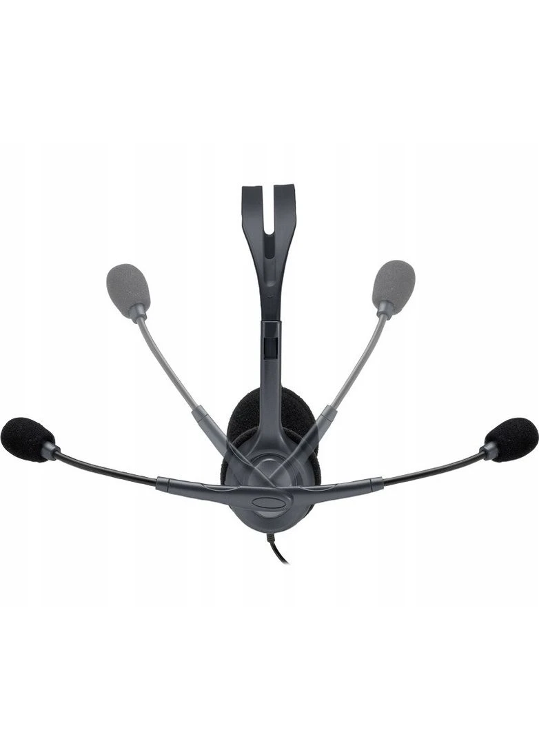 Наушники H111 Stereo (981-000593), стерео, с микрофоном, 3.5 мм, длина кабеля 2.35 м Logitech (371633604)