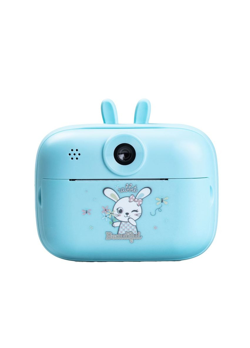Детская фотокамера с мгновенной печатью снимков «Зайка» синий HPS1BL Happy Life (353504439)