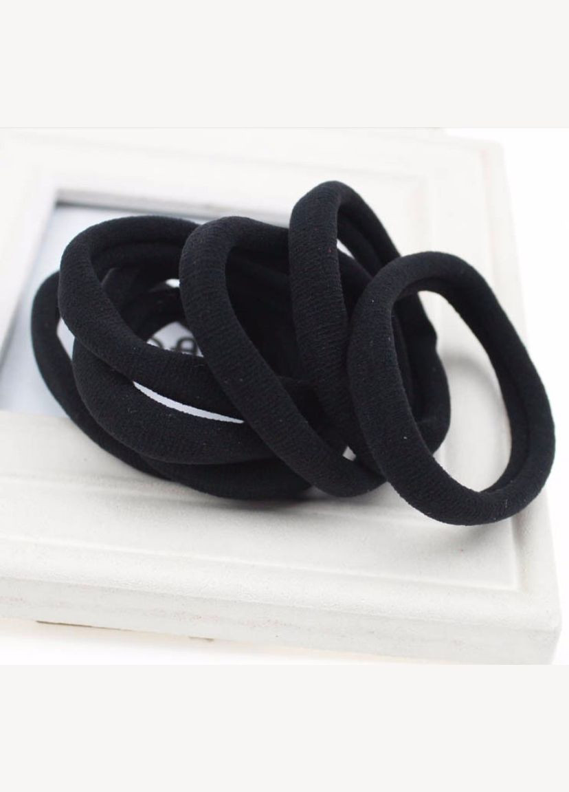 Гумки для волосся Калуш, мікрофібра, 6 см, чорні, 2 шт No Brand (340483423)