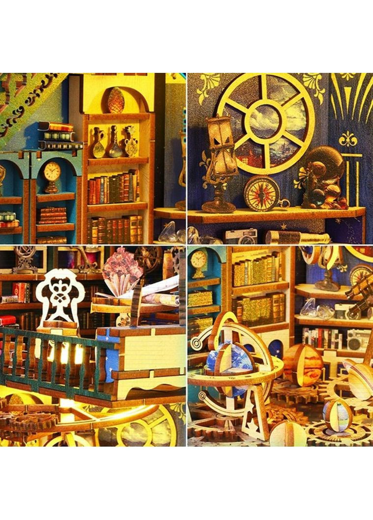 3D конструктор Румбокс со световыми эффектами "Межзвездные исследования" конструктор Room Box кукольный домик своими руками BB (360867018)