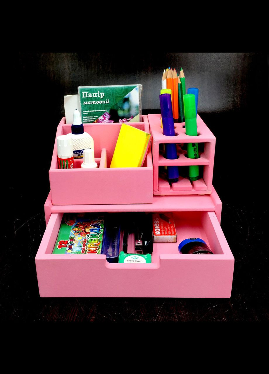 Органайзер настільний з дерева Аспен барбі (КНЦ-007450) No Brand (328226038)