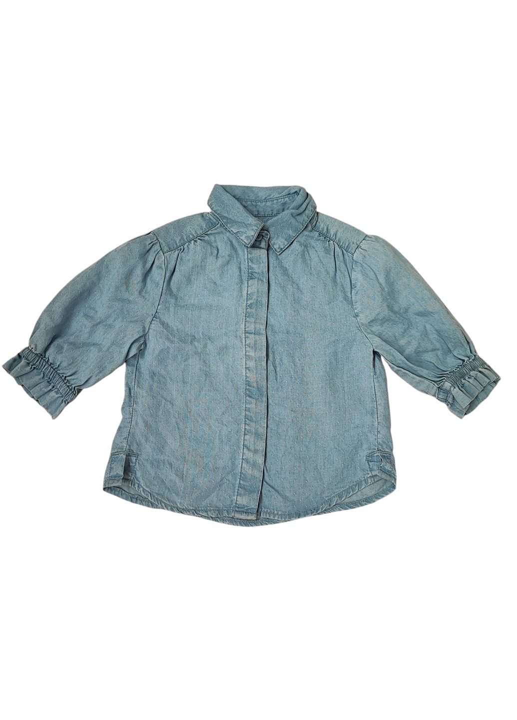 Дитяча джинсова сорочка для дівчинки 92 см Блакитний (250313032) Only (324622987)