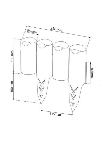 Палисад садовый Garden BORDER,, 2,5 м Prosperplast (329826938)