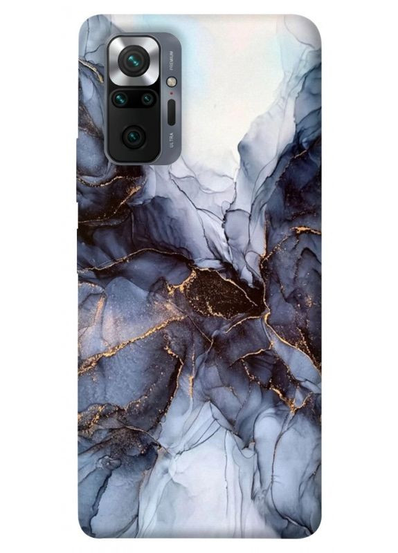 Чехол с принтом для Xiaomi Redmi Note 10 Pro / для Ксяоми, сяоми, ксиоми редми ноте 10 про Черно мрамор No Brand (334296792)