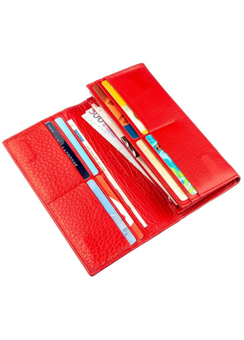 Женский вместительный кошелек 18875 Красный st leather (331910107)