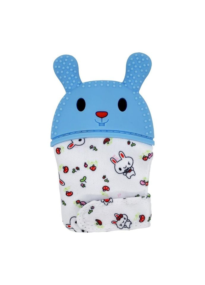 Прорезыватель-перчатка "Зайка" MGZ-0404 (Blue) на липучке No Brand (330020606)