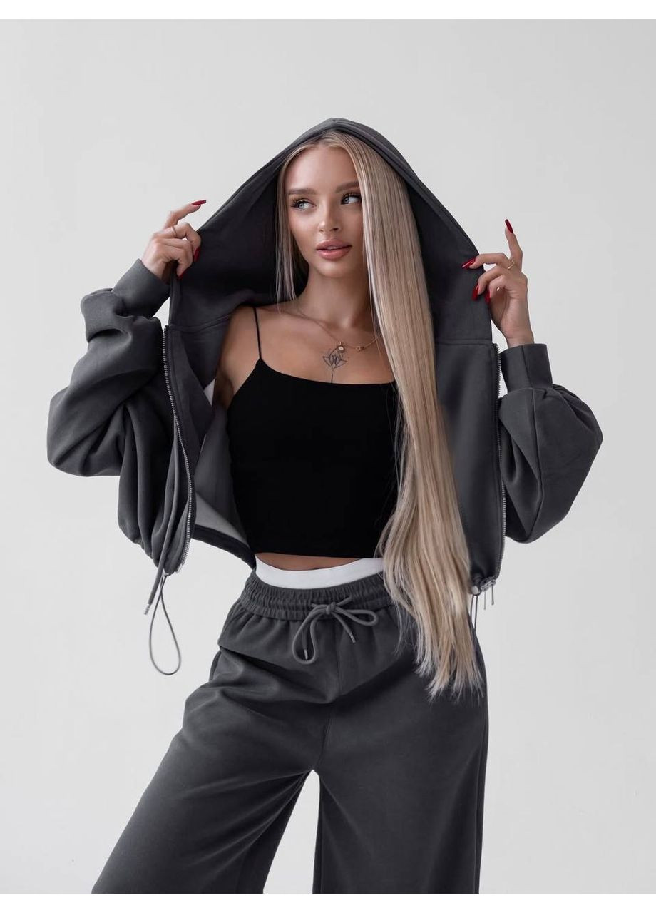 Женский спортивный костюм: укороченная кофта+джогеры MonCher (351554880)