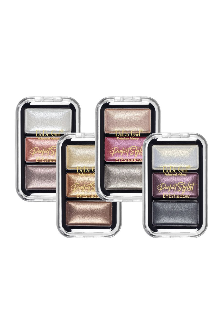 Тіні для повік перламутрові Shining Eye Shadow набір 4 штуки DoDo Girl (322872194)