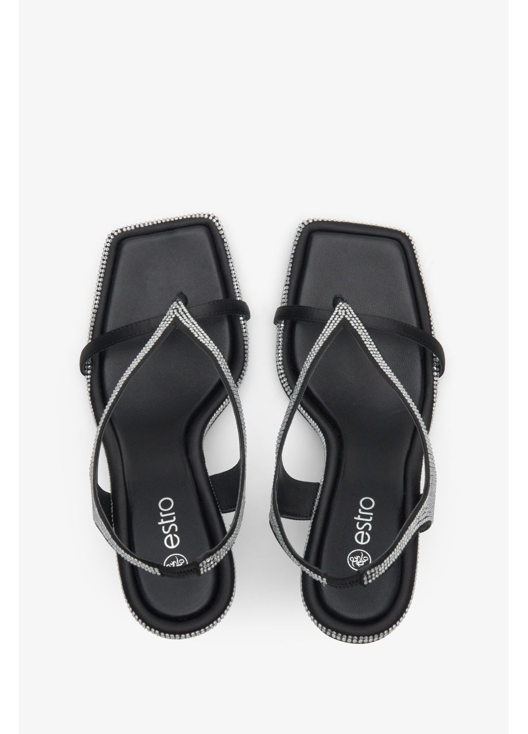 Босоніжки, колір чорний Estro (371805272)