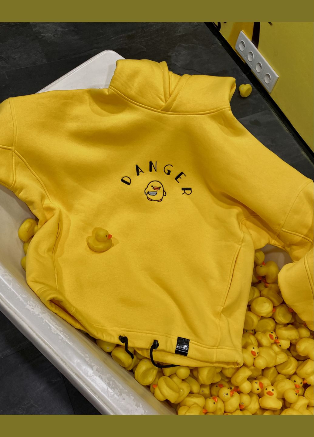 Оверсайз худі небезпечна качка жовтий nadiupishou (302806473)