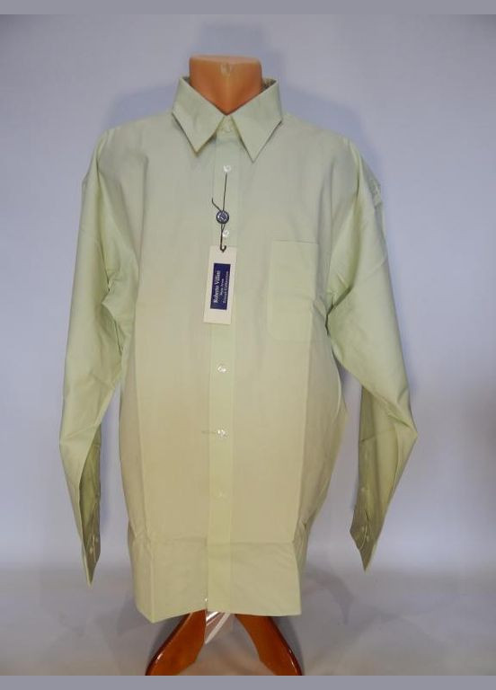 Бирюзовая классическая рубашка однотонная No Brand