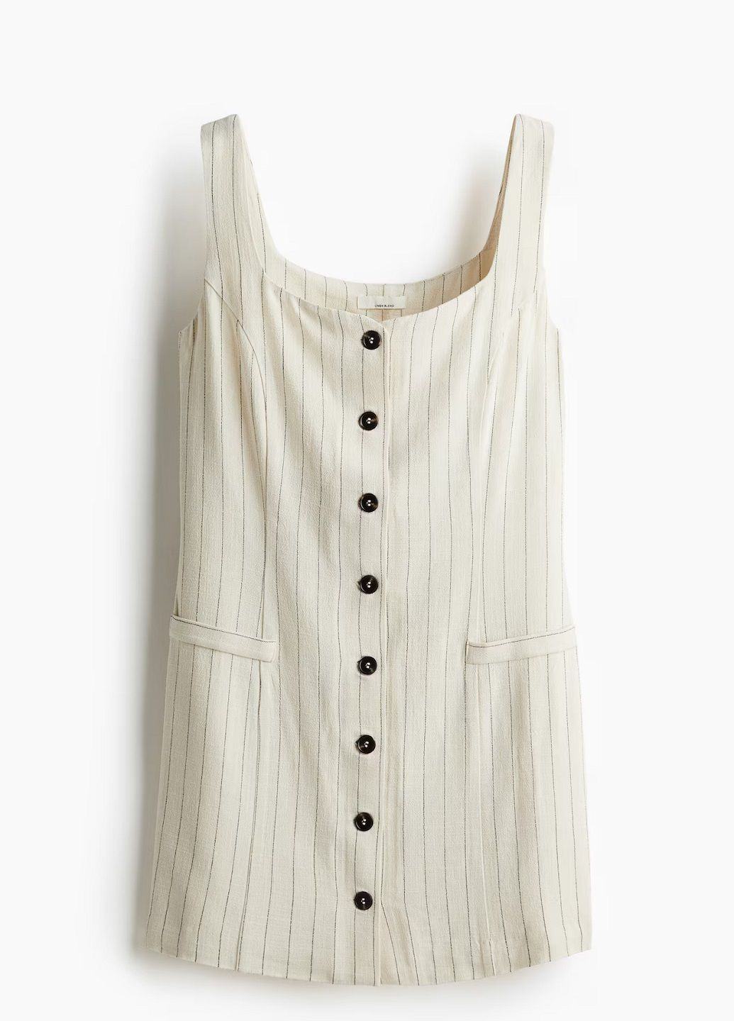 Світло-бежева кежуал сукня H&M в смужку