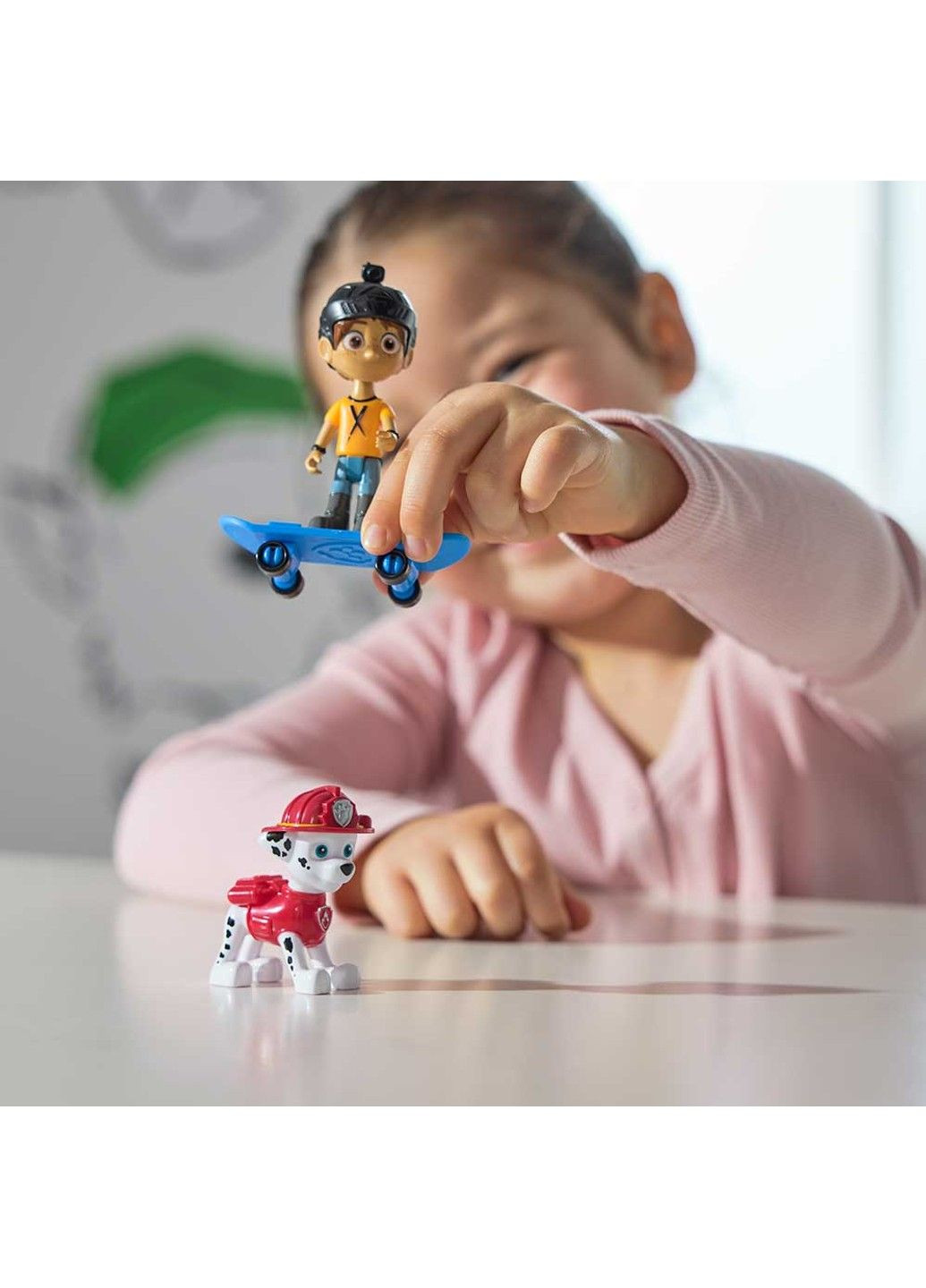 Щенок патруль: коллекционная фигурка щенка-спасителя Маршала и Смелого Дэнни на скейте Paw Patrol (331299265)