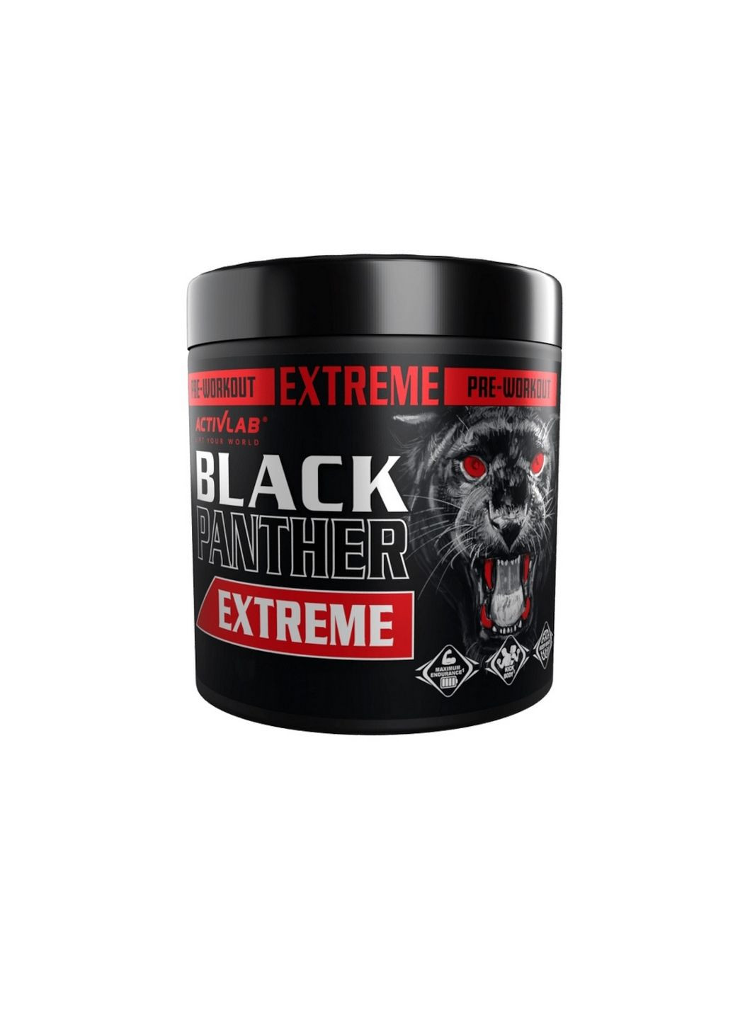 Предтренувальний комплекс Black Panther Extreme, 300 грам Чорна смородина ActivLab (293342879)
