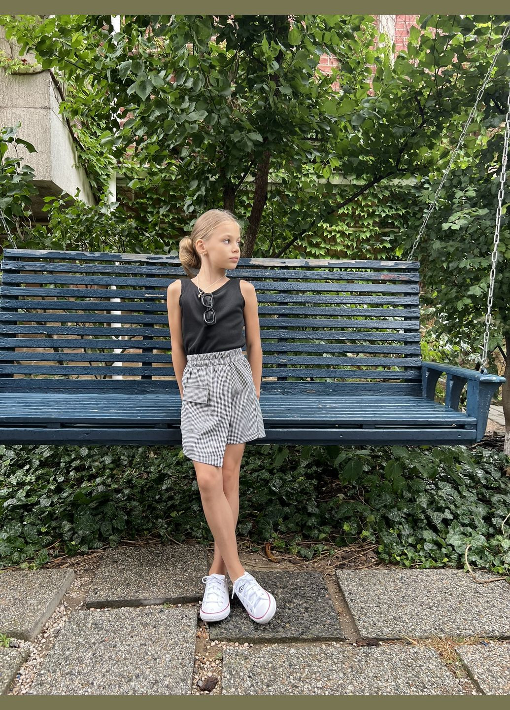 Юбка-шорты для девочки на рост 128-158 No Brand (346058495)