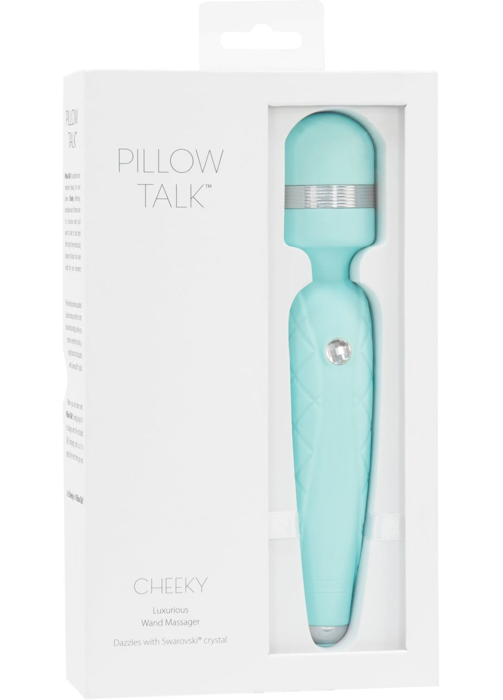Роскошный вибромассажер - Cheeky Teal с кристаллом Swarovsky, плавное повышение мощности Pillow Talk (335392332)
